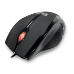 Mouse &oacute;ptico Klip XtremE KMO-104 interfase USB color negro