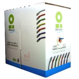 Bobina cable UTP Cat.5E azul brobotix 100 metros 400052