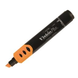 Caja c/12 piezas marcador Vision plus fluorescente naranja