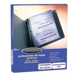 Caja c/100 micas protectora Acco 572 t/carta transparente