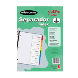 Separador Wilson Jones con 8 divisiones econ&oacute;mico