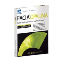 Pqte. 100 hojas t/carta de papel opalina blanca Facia Vision