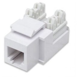 Conector Jack Intellinet RJ11/12 blanco p/teléfono 210843