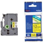 Cinta Brother laminada TZE631 amarillo/negro 0.5"
