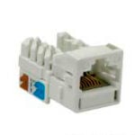 Jack Keystone RJ45 Cat6 color blanco X-Case ACCREDKE03