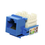 10 pzas jack keystone RJ45 Cat5E azul X-Case ACCREDKE04AZ