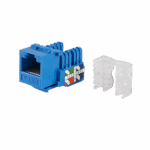Conector jack 110 keystone RJ45 Cat6 azul LP-KJ-601-BU