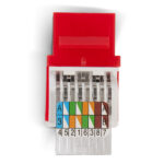 Conector jack keystone RJ45 Cat.6 rojo s/herramienta