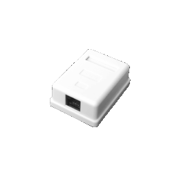 Caja de pared c/1 jack RJ45 Cat.5E Blanco LPWP6034