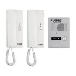 Kit de audio portero Syscom KDP602A/D c/2 auriculares