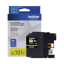Cartucho de tinta Brother LC101Y amarillo, 300 p&aacute;ginas