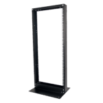 Rack de 2 Postes Linkedpro EIRL-5524 Estándar 19", 24 Unidades, Fabricado en Acero, Base "L" para Anclar a Piso.