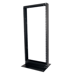 Rack de 2 Postes Linkedpro EIRL-5524 Estándar 19", 24 Unidades, Fabricado en Acero, Base "L" para Anclar a Piso.