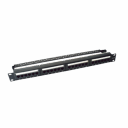 Patch panel de 24 puertos Cat6 Linkedpro LP-PP-607 de 19", 1U con organizador de cable