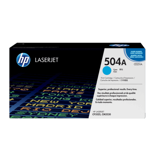 Tóner HP cyan, rendimiento 7000 paginas, CE251A