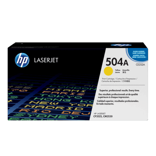 Tóner HP amarillo, rendimiento 7000 paginas, CE252A Tóner HP amarillo, rendimiento 7000 paginas, CE252A