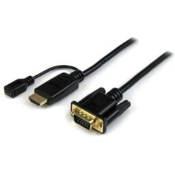 Cable activo HDMI a VGA 1080P, de 1.8mts Startech HD2VGAMM6