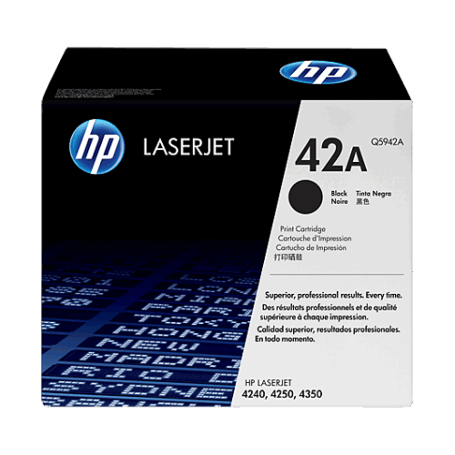 Tóner HP 42A p/Laserjet 4250/4350 negro Q5942A (10,000 pag.)