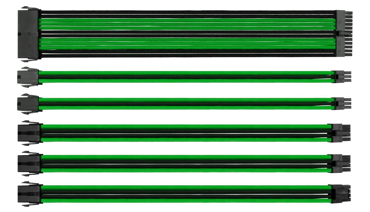 Kit extensión cable Eagle Warrior para fuente, negro/verde… – Pcdigital ...