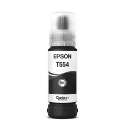 Botella de Tinta Epson T554 Negro pigmentado 70ML T554120-AL