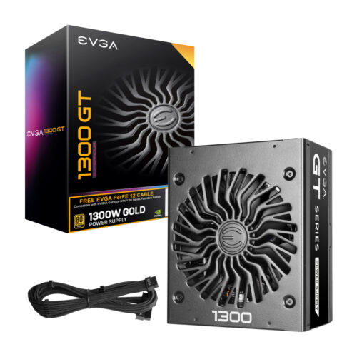 Fuente de Poder 1300W EVGA Supernova GT 80 Plus Gold Modular, 220-GT-1300-X1