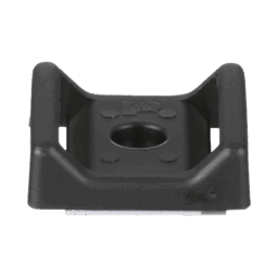 Paquete C/100 Piezas Sujetador Para Cable Panduit ABMT-A-C20 Con Adhesivo/28.5 X 28.5 MM (1.12 IN X 1.12 IN)/Color Negro