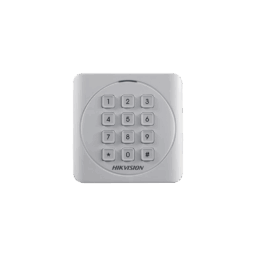 Lector de tarjetas prox EM y contraseñas Hikvision DS-K1801EK exterior IP65/Wiegand compatible con cualquier panel pequeño y estético