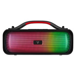 Bocina Alambrica/Inalambrica Vorago BSP-440/Bluetooth/Negro/TWS/20W/3.5 MM/Iluminacion RGB/IPX5/USB-C/USB