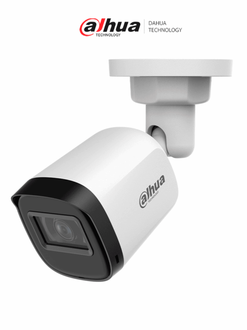 Camara Bullet Dahua DH-HAC-B1A21N-U-0280B 2MP/Lente de 2.8 MM/30 Metros de IR/100° de Apertura/IP67/Soporta: CVI/TVI/AHD y CVBS