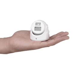 Camara Ultra Mini Turret Turbo IP67 Hikvision DS-2CE70D0T-ITMFW 2MPX/2.8 MM/TVI /AHD/CVBS/DWDR/Blanco