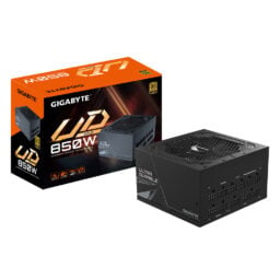 Fuente de Poder 850W Gigabyte GP-UD850GM GUS 80 Plus Gold/ATX/Modular/Color Negro