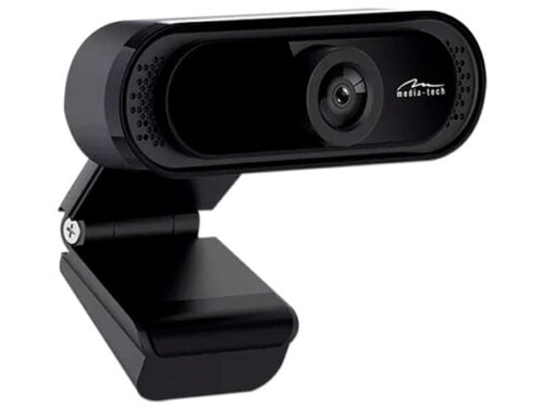 Webcam Media Tech MT-4106 1080 X 720 Pixeles/Enfoque Manual/C/Microfono/USB/30 FPS/Color Negro