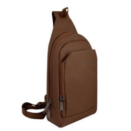 Bolso Cruzado Perfect Choice PC-085027 Poliester/ Holdi/ 19 X 13 X 28.8 cm/ Color Avellana
