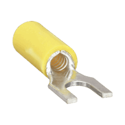 Terminal Tipo Horquilla Epcom Powerline RC1157-100 V/( Espada ) Aislada /12-10 AWG /Amarillo/Paquete de 25 Piezas