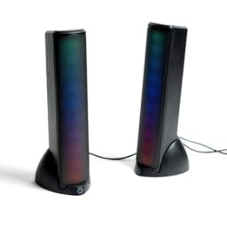 Bocina Inalámbrica Gamer Vortred V-930280 Bluetooth 3.5mm/ RGB/ Negro Aura