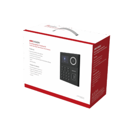 Kit WIFI de Control de Acceso Hikvision DS-KAS320/Lector de Rostros/Tarjetas y Huellas/500 Rostros/Compatible Con APP Hikconnect/Incluye Electroiman Boton de Salida/Montajes Z y L Para Iman