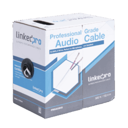 Bobina de Cable Para Audio Profesional Linkedpro Pro-Audio/2 Conductores/Calibre 18/Audio y Automatizacion/152 Metros