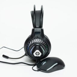 Kit Gamer Vortred V-930648/2 En 1 Alambrico/Diadema+Mouse/3.5MM/6 Botones/Iluminacion RGB/Negro