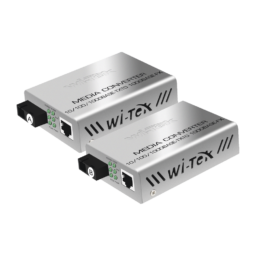 Convertidor de Medios Wi-Tek Hasta 25 Km/1 Puerto SC 1000Mbps/1 Puerto RJ45 1000Mbps/WL: TX 1310nm - RX 1550nm/WIMC101G