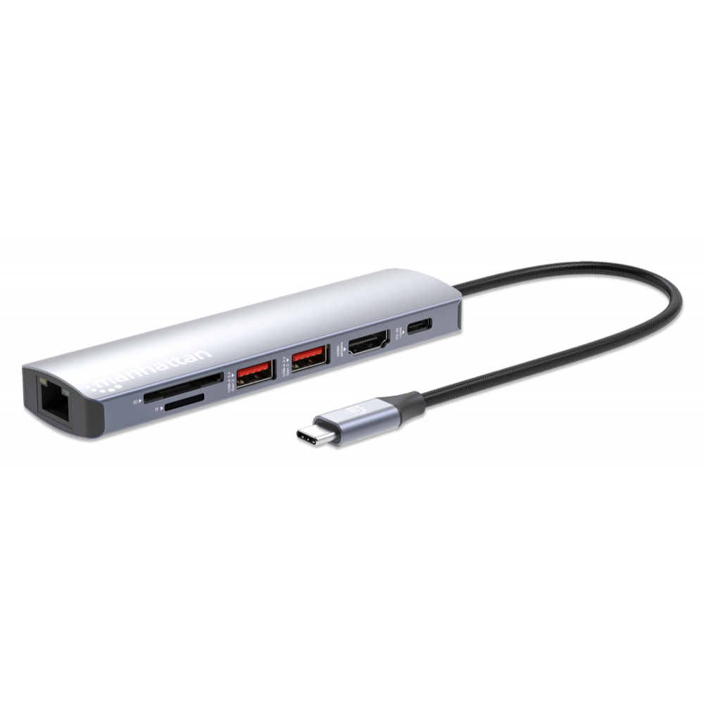 Docking Station USB-C Manhattan 153966 / 2x USB-A / 1x USB-C / 1x ...