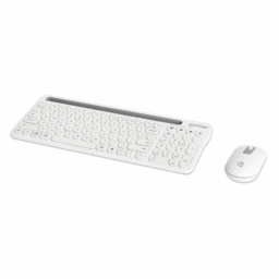 Kit Teclado Y Mouse Inalámbrico Manhattan 180580 Conexión Dual USB / Color Blanco