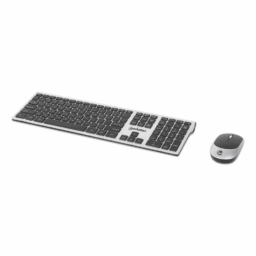 Kit Teclado Y Mouse Inalámbrico Manhattan MWK7400 USB-A Nano / Color Negro-Plata / 180788