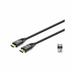 Cable HDMI Manhattan 355933 Macho-Macho / 1 M / Certificado De Ultra Alta Velocidad / 8k 60hz / Con Ethernet / Negro