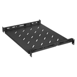 Charola P/Rack 19" Intellinet 714082, 1U Fija/35-55CM/Ventilada/20 KG/Color Negro