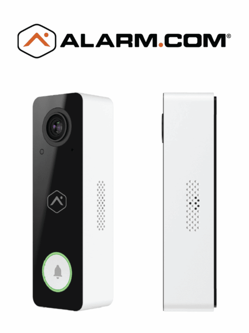 Videoportero Alarm.Com ADC-VDB750 IP65/1080P/165° Apertura Horizontal/Altavoz/Inalambrico/Color Negro-Blanco