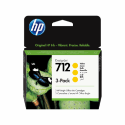 Cartucho De Tinta HP 712 3ED79A / 29ml / 3 Piezas / Color Amarillo