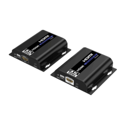 Kit de Extensor HDMI Epcom TT6834K Hasta 200 Metros/4K @60HZ/Cat 6/Compatible Con Switch Gigabit/Control IR/Color Negro
