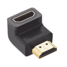 Adaptador HDMI De 90° Ugreen 20109 Macho A Hembra / Hacia Abajo / 4K@60Hz / Proporciona Flexibilidad Sin Doblar Los Cables HDMI