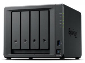 Servidor NAS Synology DS425+ 4 Bahias/2GB DDR4/Intel Celeron J4125 2.7 GHZ/2.5GBE + 1GBE/2 Puertos USB 3.2 Gen 1/2 Ranuras M.2 NVME/Hasta 80TB/No Incluye Discos