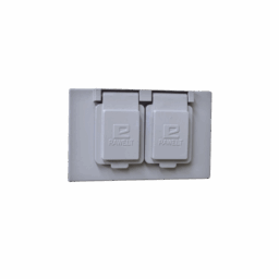 Tapa Rectangular Duplex Horizontal Rawelt TR-0611 con Contratapa/Mecanismo de Auto-Cierre/Aluminio/Uso de Interiores y Exteriores/Tipo RR